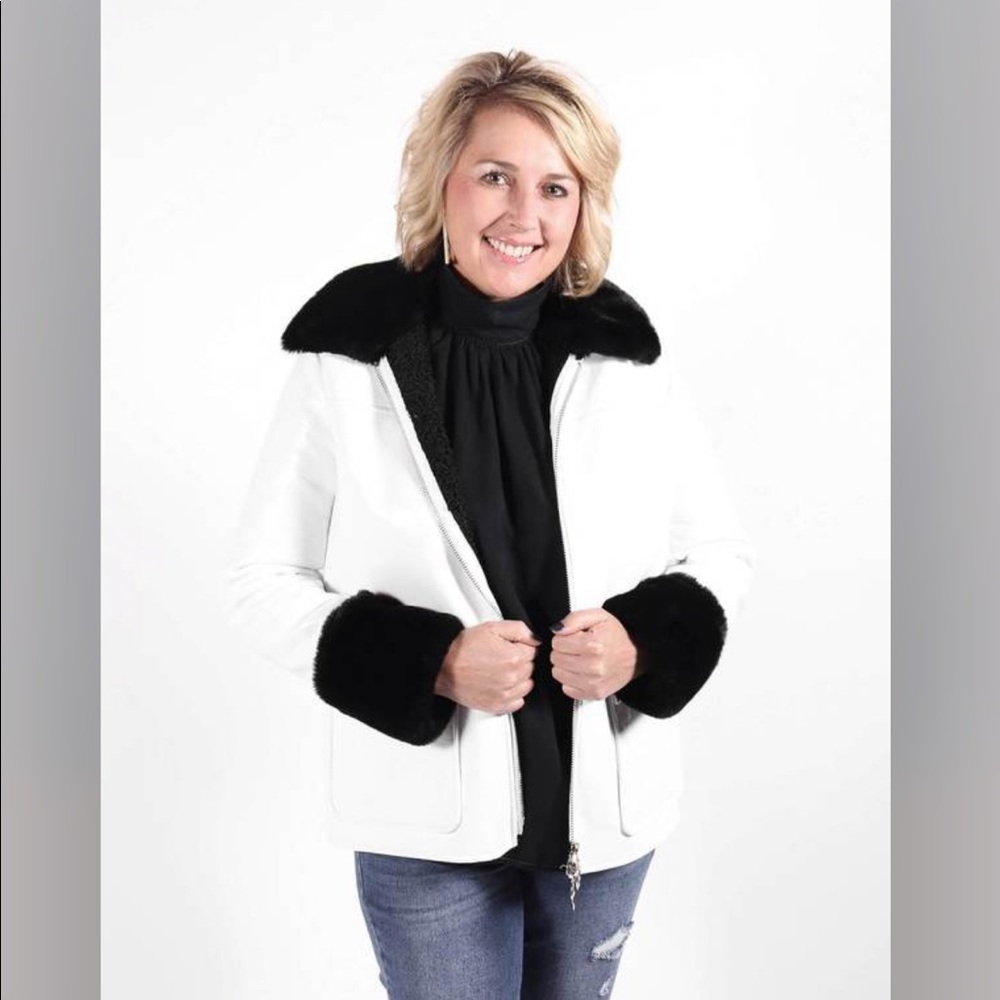 NEW WITH TAGS Stand Studio Faux Leather jacket